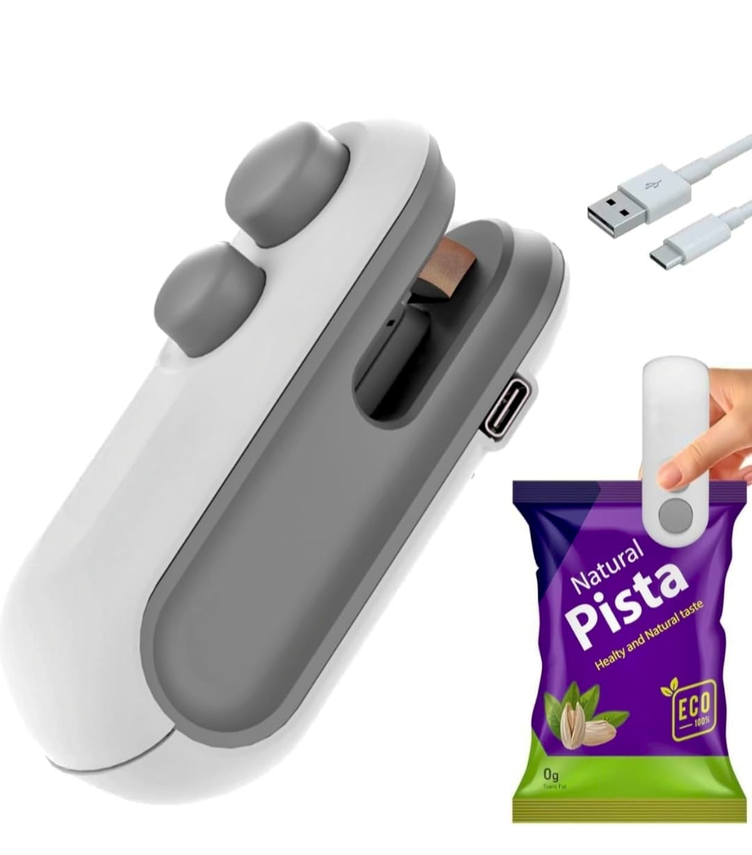 Portable Mini Sealing Machine, Handheld Packet Sealer for Food, Snacks, Chips, Fresh Storage, Plastic Bags Sealing Machine,