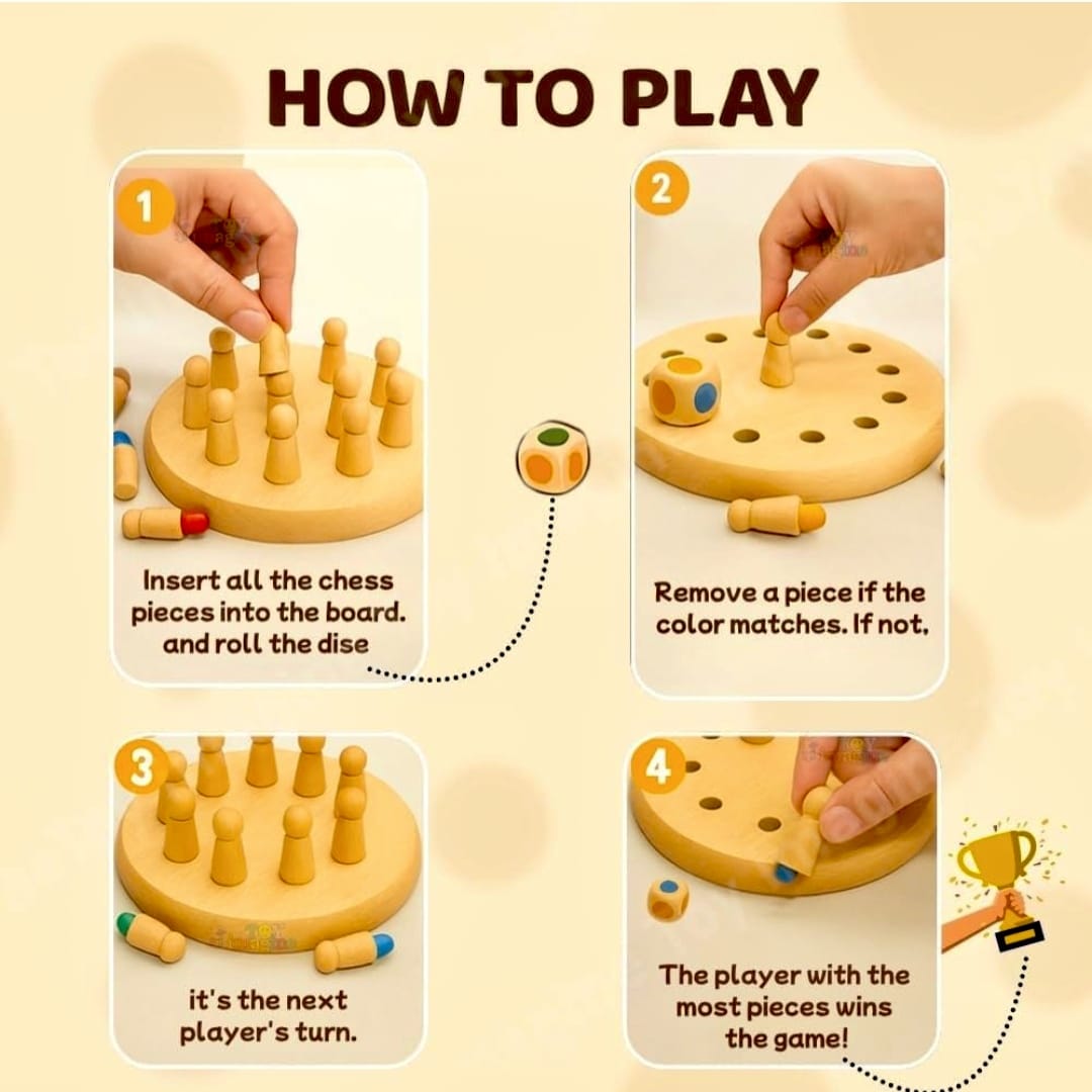 WOODEN MEMORY CHESS