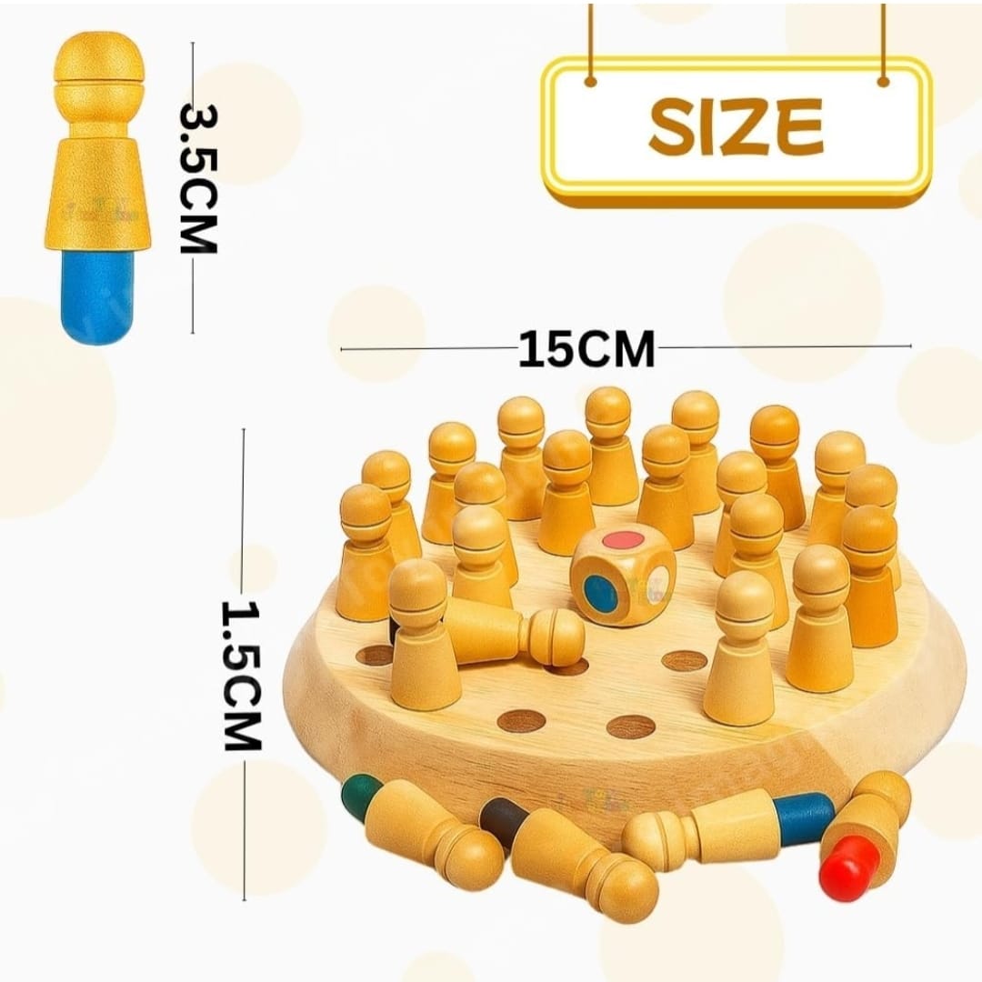 WOODEN MEMORY CHESS